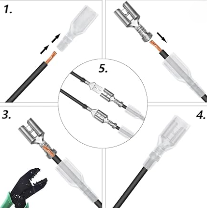 Process of crimping terminals