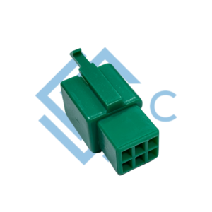 6 pole male connector 110 series green