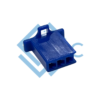 3 pole female connector 110 series blue