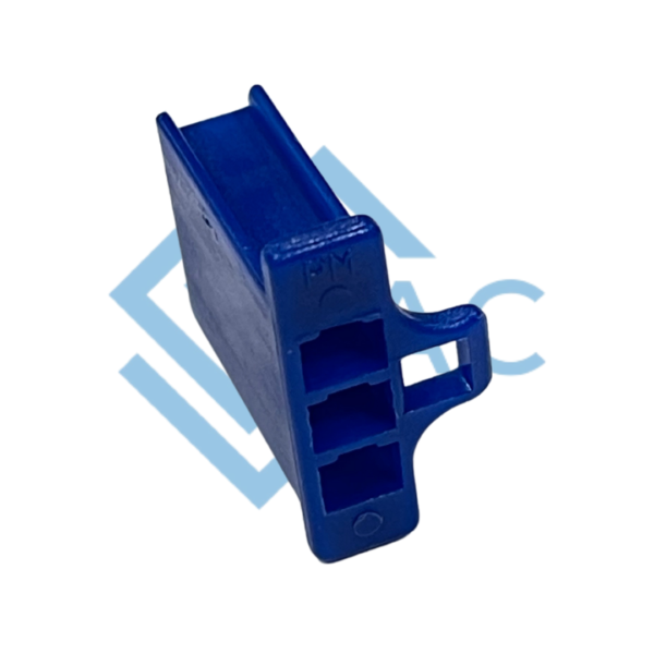 3 pole female connector 110 series blue
