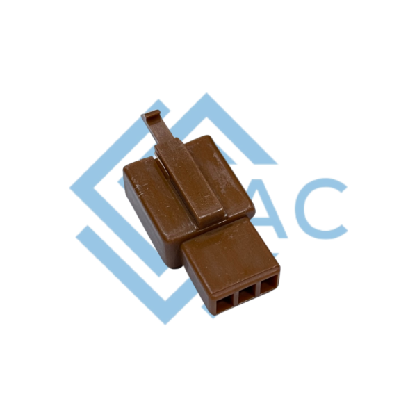 3 pole male connector 110 series brown