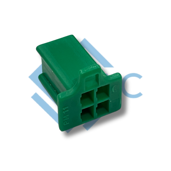 4 pole female connector 110 series green