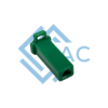 1 pole female connector 110 series green