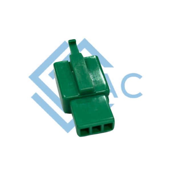 3 pole male connector 110 series green