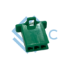 3 pole female connector 110 series green