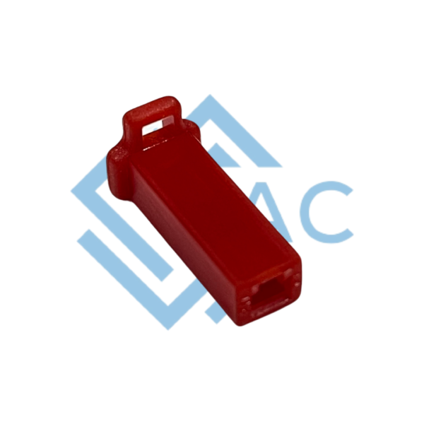 1 pole female connector 110 series red