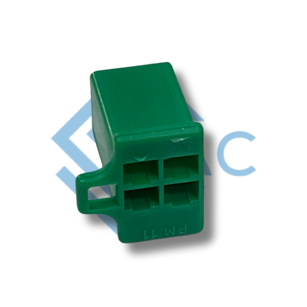 4 pole female connector 110 series green