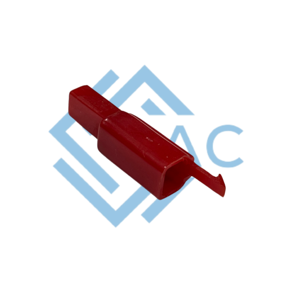 1 pole male connector 110 series red