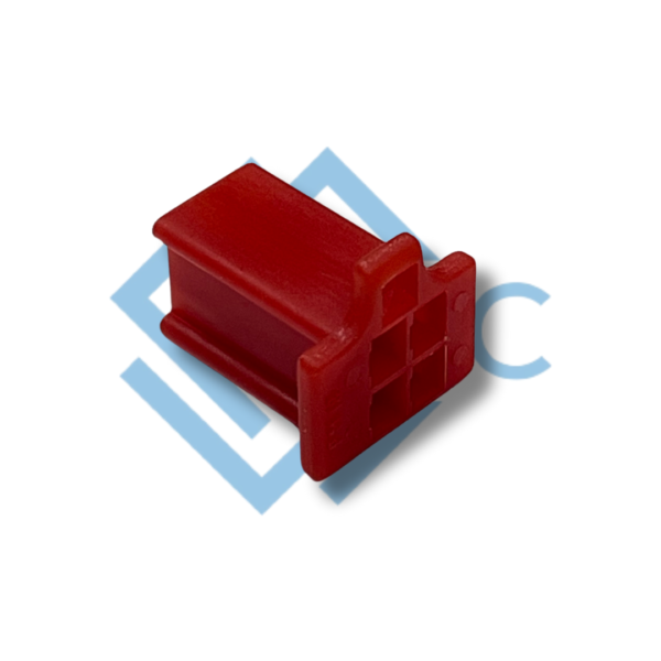 4 pole female connector 110 series red
