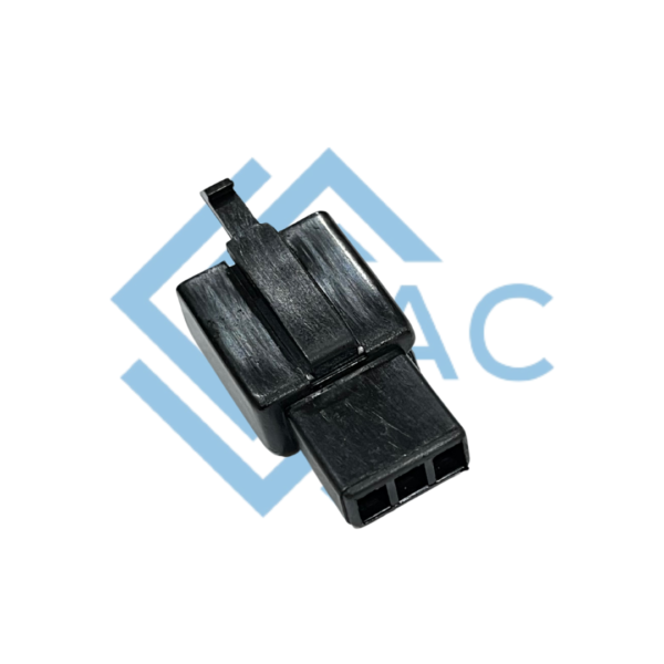 3 pole male connector 110 series black