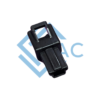 7 250 series 1 pin female connector black